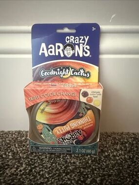 Crazy Aarons Goodnight Cactus Thinking Putty - Triple Color Change